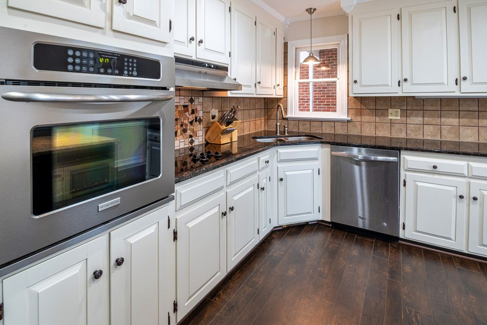 Updated kitchen with fresh cabinetry